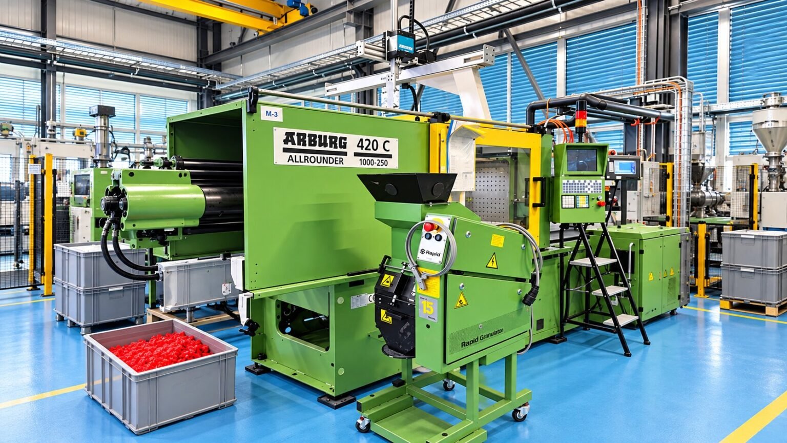 Modern ARBURG Injection Molding Workshop img